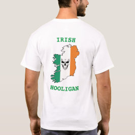 Irish Hooligan Skull Flag T-Shirt
