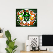 Irish Hooligan Skull: Harter Hooligan 1 Poster (Heimbüro)