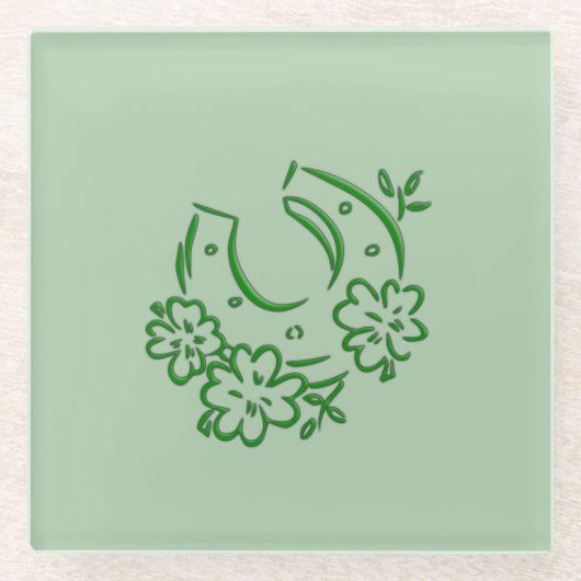 Irish Horseshoe Glasuntersetzer (Vorderseite)