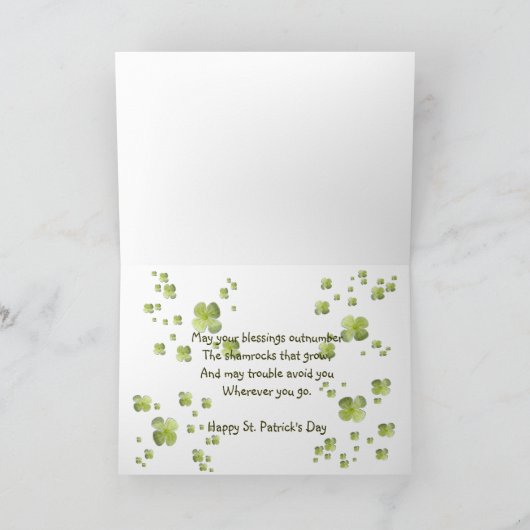 Irish Horseshoe Karte (Innenseite)