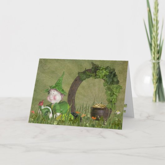 Irish Horseshoe Karte (Vorderseite)