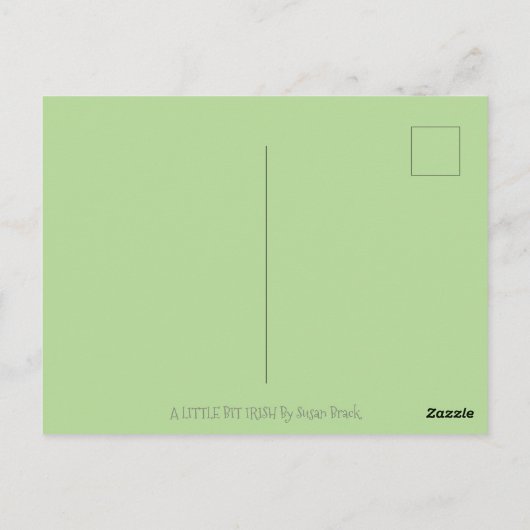 IRISH HOUND HUNGS, ST. PATRICK'S DAY BIER POSTCARD POSTKARTE (Rückseite)