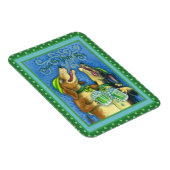 IRISH HOUND HUNGS, ST. PATRICK'S DAY GREEN BIER MAGNET (Rechte Seite)