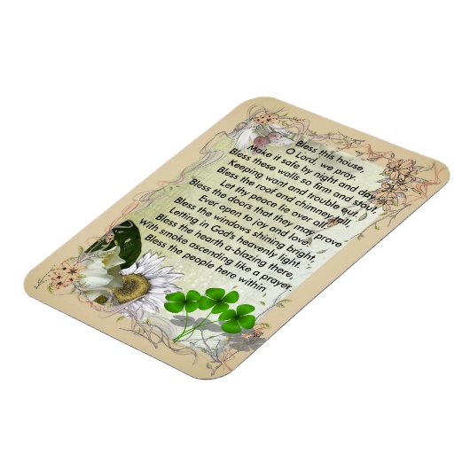Irish House Blessing-Magnet Magnet (Linke Seite)