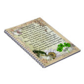 Irish House Blessing Notebook Notizblock (Rechte Seite)
