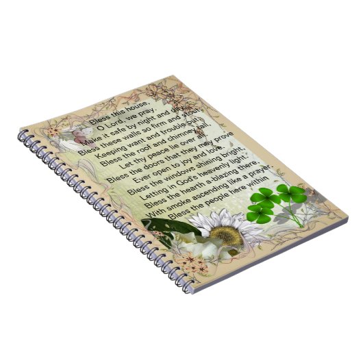 Irish House Blessing Notebook Notizblock (Rechte Seite)