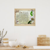 Irish House Blessing poster (Küche)