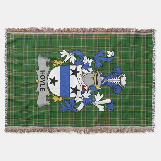 Irish Hoyle oder McIlhoyle Coat of Arms Family Cre Decke (Vorderseite)