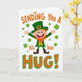 Irish Hugs Leprechaun Fun Card Karte (Gelbe Blume)