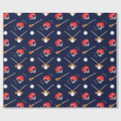 Irish Hurling Helmets und Hurleys Pattern Geschenkpapier (Flach)