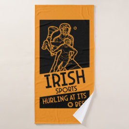Irish Hurling Sport Badehandtuch