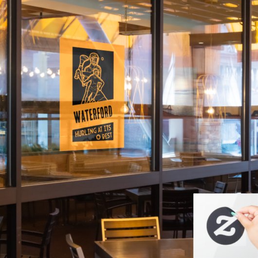 Irish Hurling Sport Fensteraufkleber (Restaurantfenster)