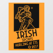 Irish Hurling Sport Fensteraufkleber (Blatt)