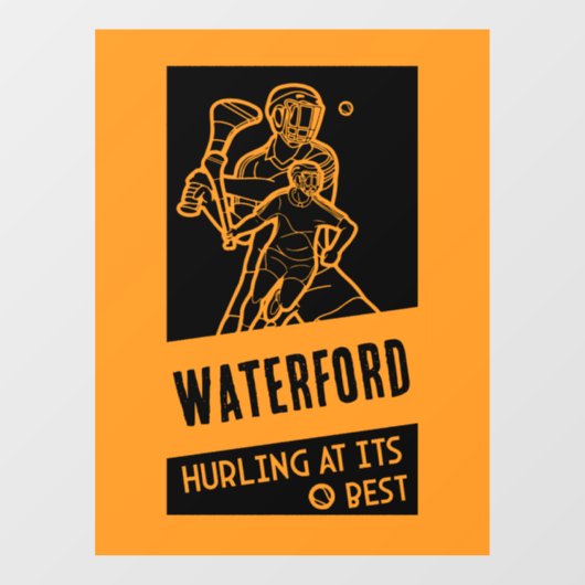 Irish Hurling Sport Fensteraufkleber (Blatt)