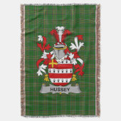 Irish Hussey oder O_Hosey Coat of Arms Familienwap Decke (Vorderseite Vertikal)