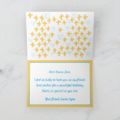 Irish Hütte Garden Happy Birthday Friend Karte (Innenseite)