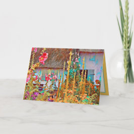 Irish Hütte Garden Happy Birthday Friend Karte