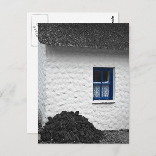 Irish Hütte Postcard Postkarte (Vorne/Hinten)