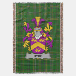Irish Hyde Coat of Arms Familienwappen Irland Decke