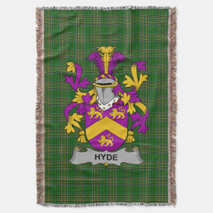 Irish Hyde Coat of Arms Familienwappen Irland Decke