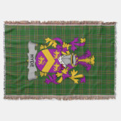 Irish Hyde Coat of Arms Familienwappen Irland Decke (Vorderseite)