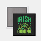 Irish I Gaming Fun St Patricks Day Video Game Magnet (Vorderseite/Rückseite)