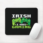 Irish I Gaming Funny St Patricks Day Gamer Boy Mousepad (Mit Mouse)