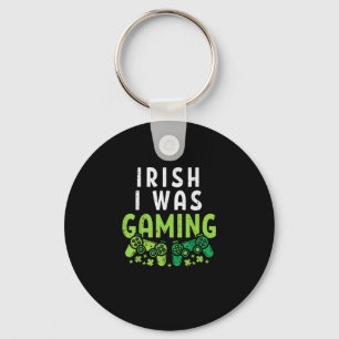 Irish I Gaming Funny St Patricks Day Gamer Boy Schlüsselanhänger