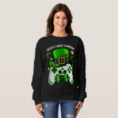 Irish I Gaming Funny St Patrick's Day Video Ga Sweatshirt (Vorne ganz)