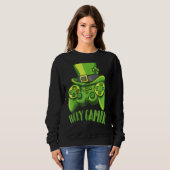 Irish I Gaming Funny St Patrick's Day Video Game Sweatshirt (Vorne ganz)