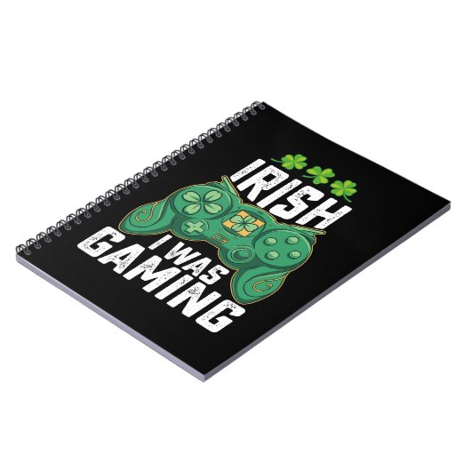 Irish I Gaming Gamer Games St Patrick's Day Notizblock (Linke Seite)