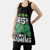 Irish I Gaming Gamer Games St Patrick's Day Schürze (InSitu)