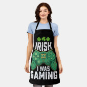 Irish I Gaming Gamer Games St Patrick's Day Schürze (Getragen)