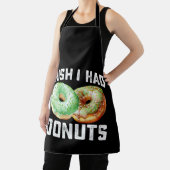 Irish I Had Donuts Lovers Funny St Patrick's Day Schürze (InSitu)