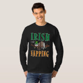 Irish I Napping Funny St Patrick's Day Sloth T-Shirt (Vorne ganz)