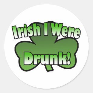 Irish I WAR Betrunkene Aufkleber