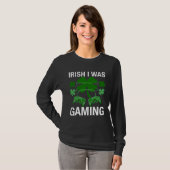 Irish I Was Gaming St Patricks Day Gamer Boys Men T-Shirt (Vorne ganz)