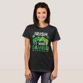 Irish I Was Gaming St Saint Patricks Day Gamer Boy T-Shirt (Vorne ganz)