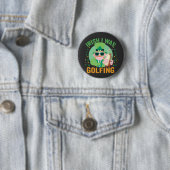 Irish I was Golfing Funny St Patrick's Golf Gesche Button (Beispiel)