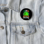 Irish Ich spielte Bowling Shamrocks Sankt Patric Button (Beispiel)