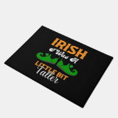 Irish Ich war ein bisschen größer Funny St Patrick Fußmatte (Schrägansicht)