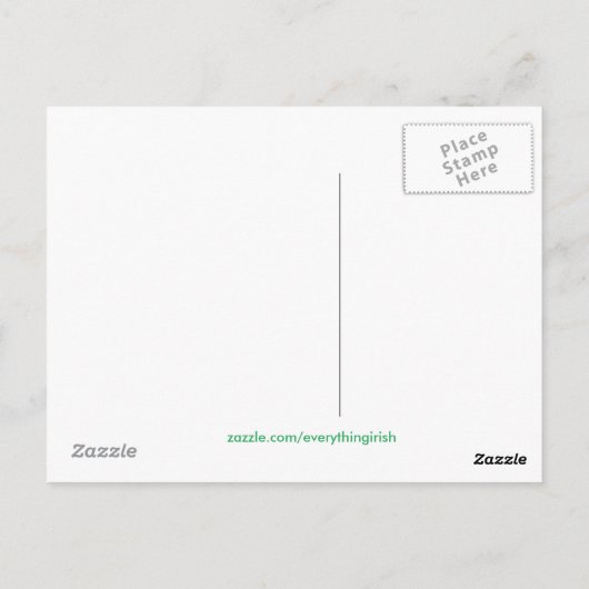 Irish image for postcard postkarte (Rückseite)