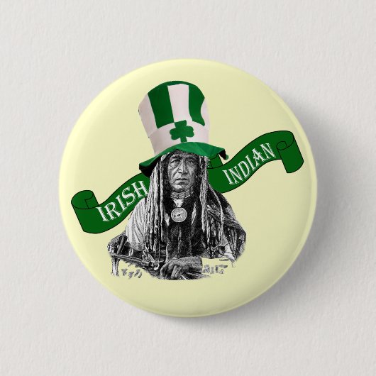 Irish Indian St Patrick's Day Button (Vorderseite)