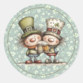 Irish‑Inspired St. Patrick’s Day Envelope Seal Runder Aufkleber (Vorderseite)
