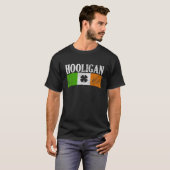 Irish Ireland Flag Shamrock Hooligan St Patrick s  T-Shirt (Vorne ganz)