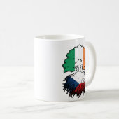 Irish Ireland Tree Roots Flag Kaffeetasse (VorderseiteRechts)