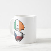 Irish Ireland Tree Roots Flag Kaffeetasse (Vorderseite Links)