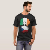 Irish Ireland Tree Roots Flag T-Shirt (Vorne ganz)