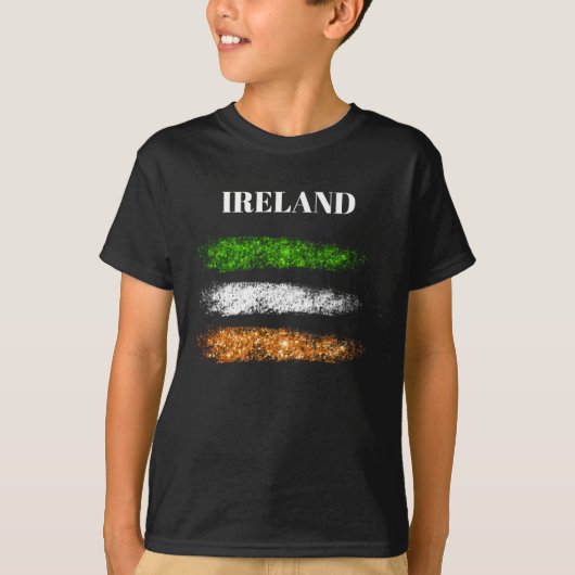 *~* IRISH IRLAND Einfache Abstrakte Flagge T - Shi T-Shirt (Vorderseite)