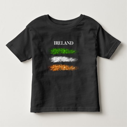 *~* IRISH IRLAND Einfache Abstrakte Kleinkind-Flag Kleinkind T-shirt (Vorderseite)